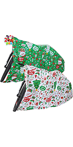 Christmas Green Bicycle Large Gift Bags