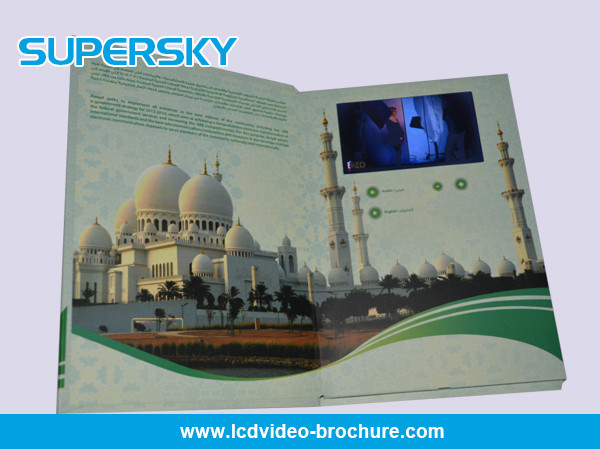 Quality 4.3 inch / 5 Inch TFT LCD Video Brochure , Folded LCD Greeting Card for sale