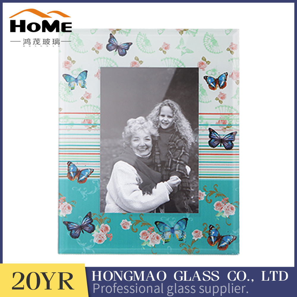 Quality Digital Print 5x7 Glass Photo Frames , Beautiful Glass Picture Photo Frame for sale