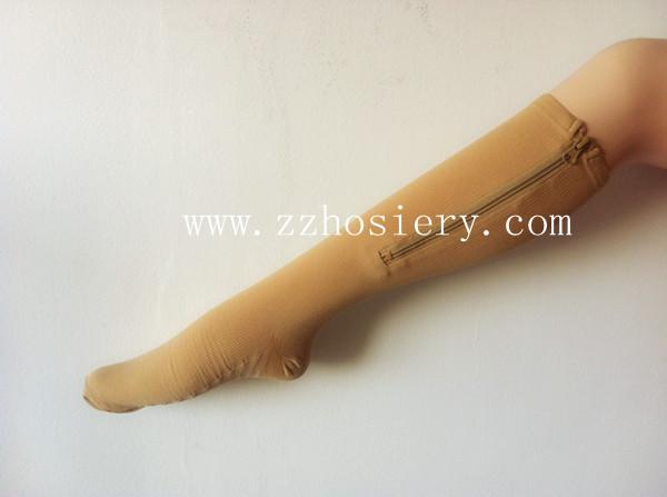 Buy Knee High Compression Sock With Zipper at wholesale prices