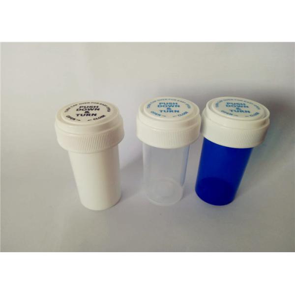 Various Colors Professional Reversible Plastic Pill Vials Multifunctional Moistureproof