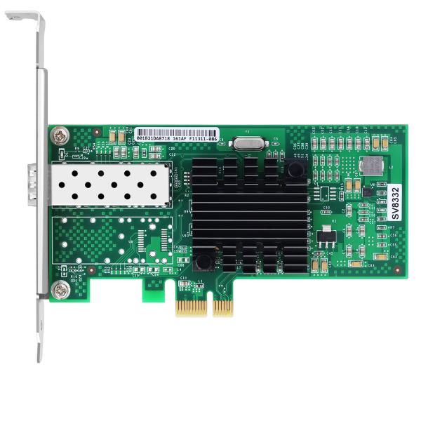 SV8332 PCIe SFP Network Card V2.0 2.5GT/S X1 Lanes HL82576EB I576F1B
