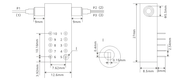 Dual 1x2 Fiberoptic Switch Singlemode Mechanical 2x4 Optical Switch Non-Latching