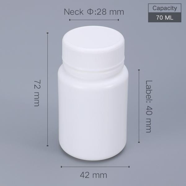 Injection Plastic 100ml 3.5oz Custom HDPE Liquid Container for Pharmaceutical Pill Bottle