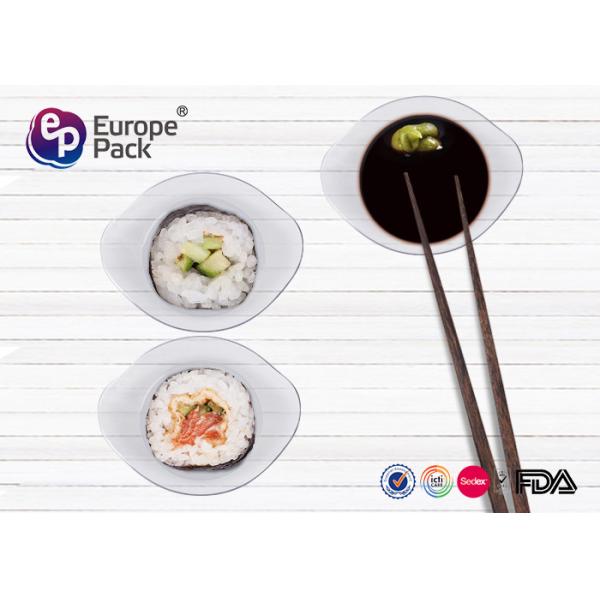 LFGB Approve Disposable Plastic Dessert Dishes Round For Pudding
