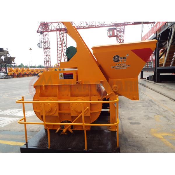 Self Loading Concrete Mixer Machine , Twin Shaft Cement Concrete Machine