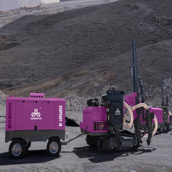 Hydraulic DTH Hammer Drilling Rig Lifting Force 25KN Mining Drilling Machine Crawler Drilling Rig