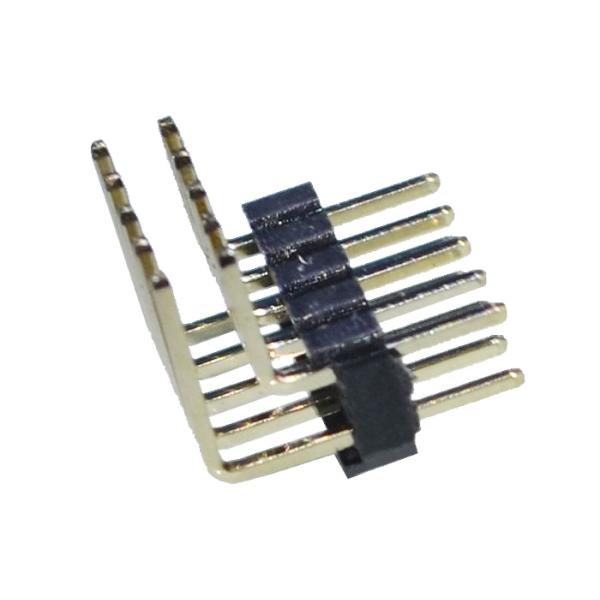 Right Angle PBT 10pin Double Row Pcb Connector UL 94V-0