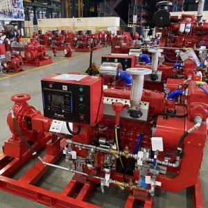 Quality 50Hz Centrifugal Fire Pump Set , Electric Jockey Pump With Control Panel for sale