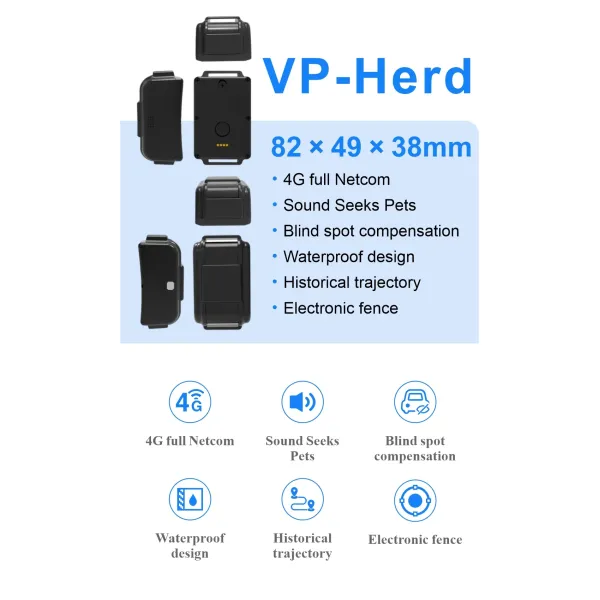 VP-Herd High Precision Pet GPS Tracker with Multi Mode Positioning