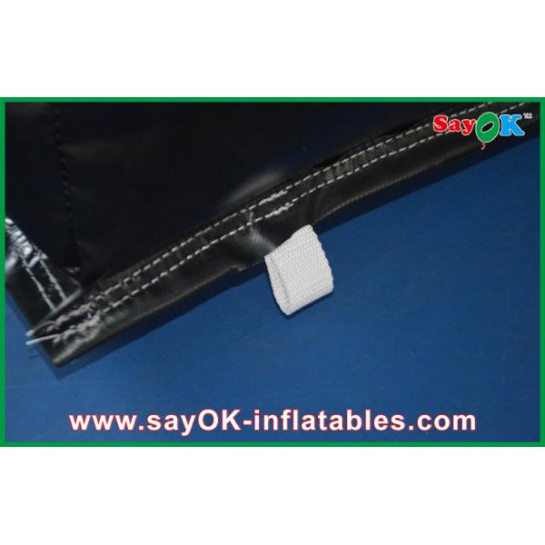 Black Wall Inflatable Cube Tent Double Sewing Show Background