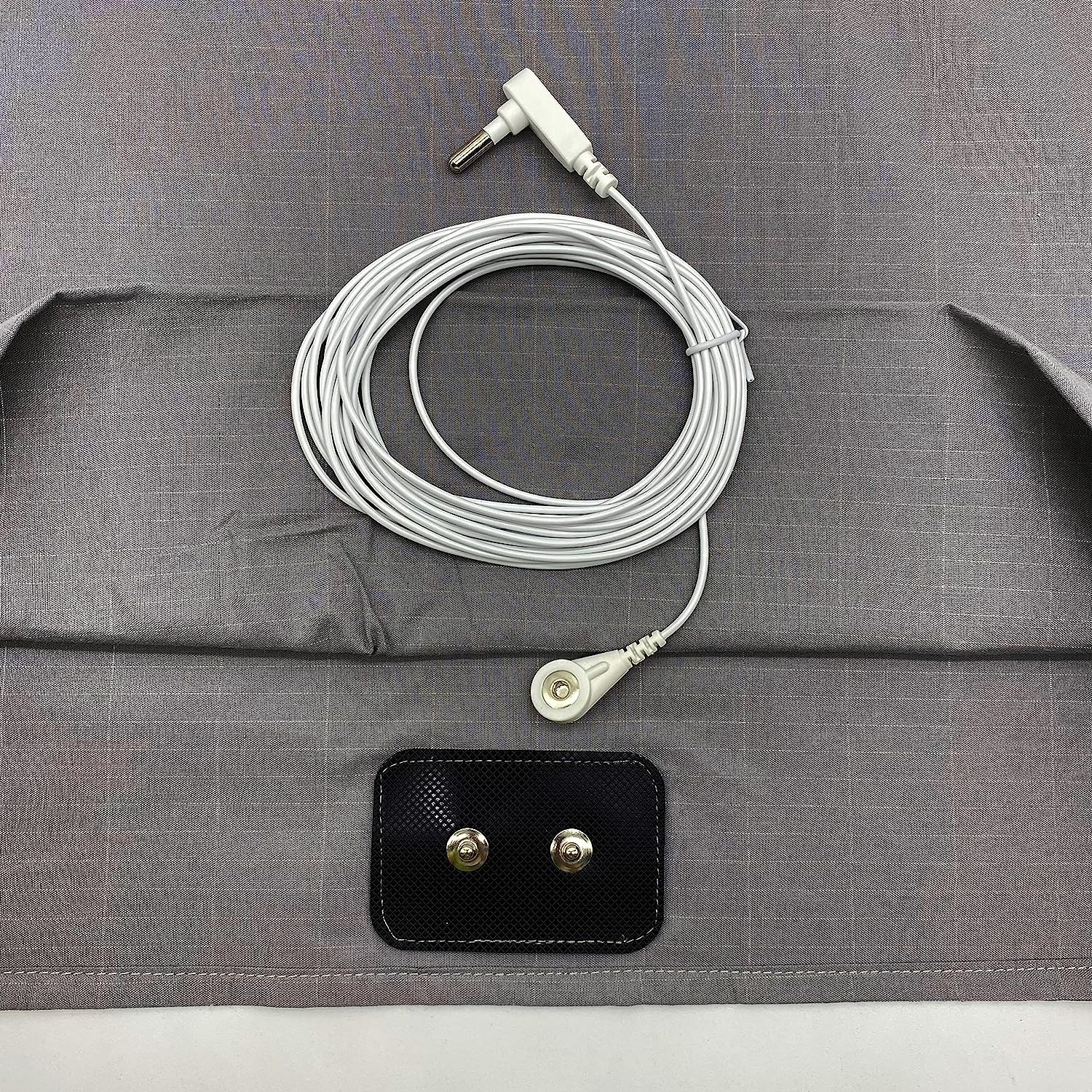 Grounding Bed Sheet Earthing Flat Fitted Bedding for King Queen Full Single Sizes Safety Product for Better Sleep