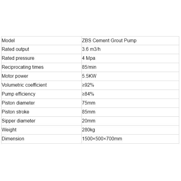 Double Liquid Cement Grouting Pump 3.6m3/H For Building Foundation