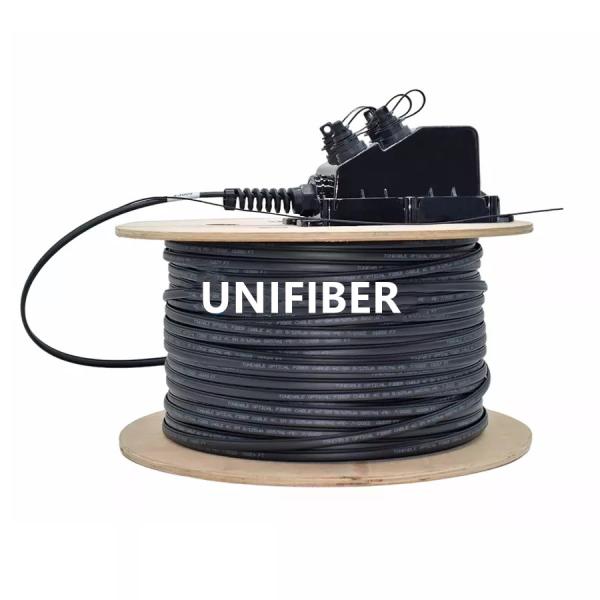 Terminal Box Pre Connectorized Drop Cable 100m Pole Mounted 4 Ports H Optitap FTTX Optical
