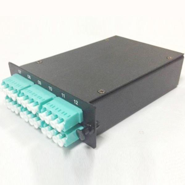 MPO-LC Black Rack Mounted Cold Rolled 96 Port Mpo Cassette Patch Panel