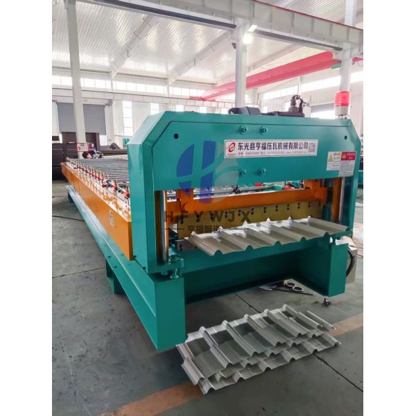 Corrugated PLC Control Trapezoidal Roll Forming Machine 40M/min For Trapezoidal Roof Sheets