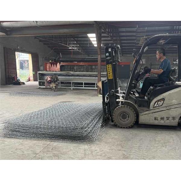 ASTM Galvanized Gabion Wire Mesh For Erosion Control CE / ISO Certified