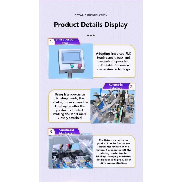 Full Automatic Round Bottle, square Bottle, Flat Bottle, Various Bottle Types, Glass Bottles Applicable Labeling Machine CH-302D1