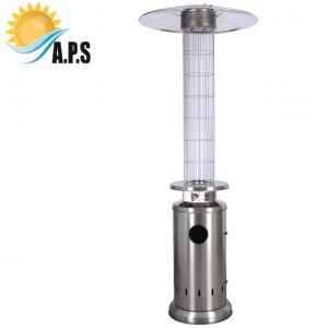 Quality Round Flame Gas Patio Heater Round Gas Flame Patio Heater Glass Tube Patio Flame Heater 13KW Tube Outdoor Heater for sale