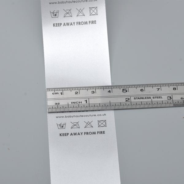 Custom Polyester garment label ribbon custom print clothing label