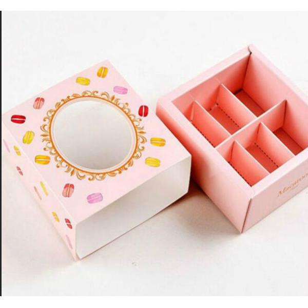 Gift 350g White Display Paper Box For Chocolate Packaging With Window