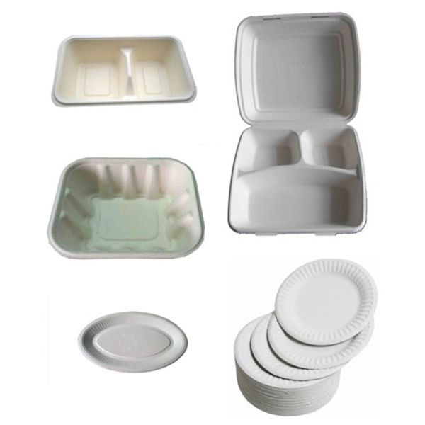 Sugarcan Bagasse Pulp Semi Auto Tableware Machine Dishtray Making Machine 7000Pcs / H