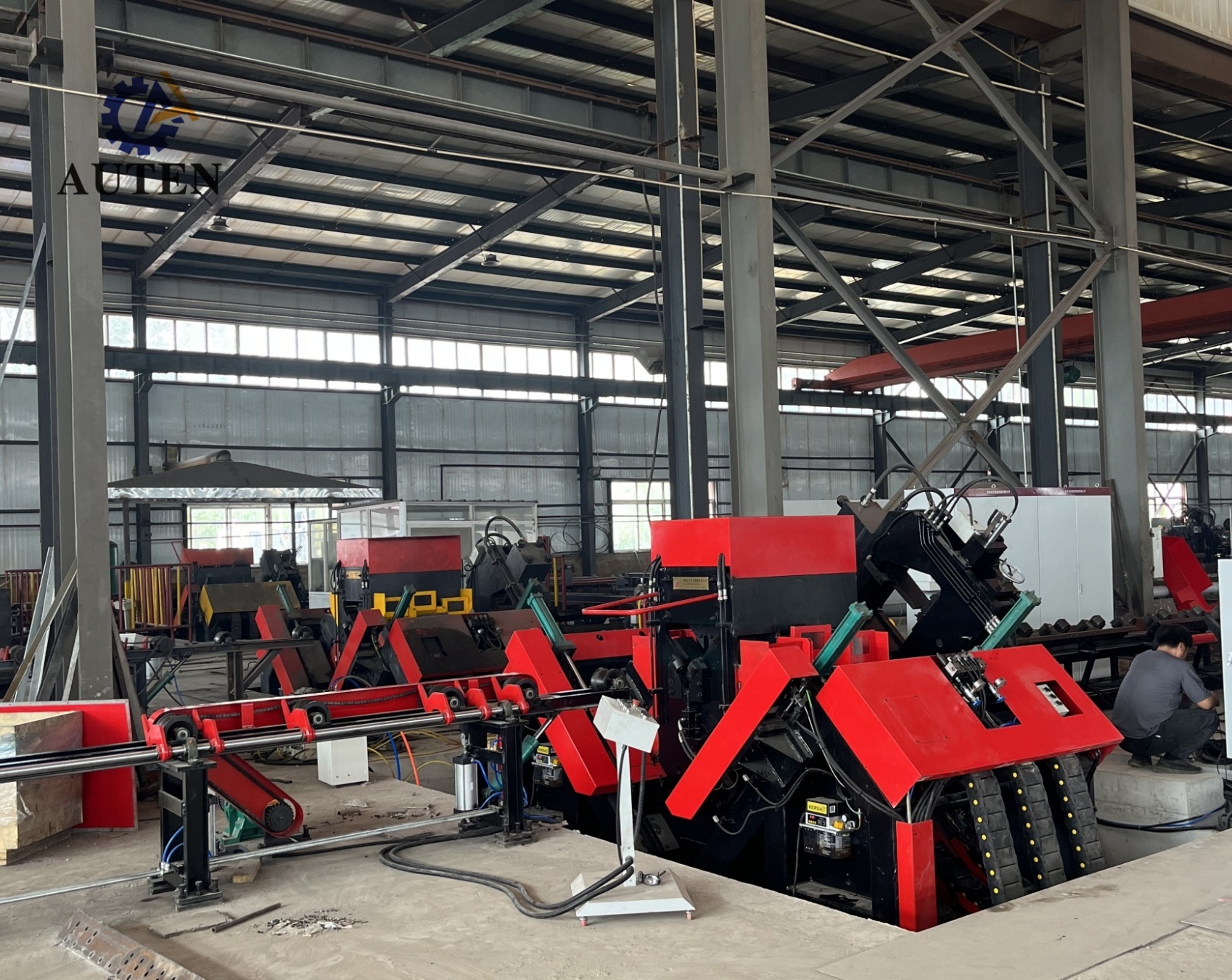 Premium CNC Angle Drilling And Marking Machine With Automatic Loading