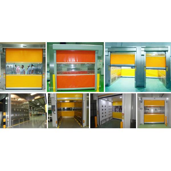 Touch Screen Control Panel Automatic Rolling Door Modular Cargo Air Shower Clean Room Equipment