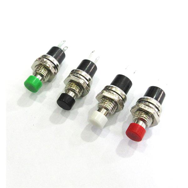 PBS-110/PB05A 7MM Small keyless button switch circular self-reset 2 pin
