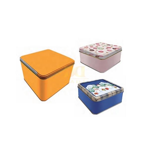 DADI Retro Comic Printed Candy Tin Box Customized Square Tin Container Recyclable
