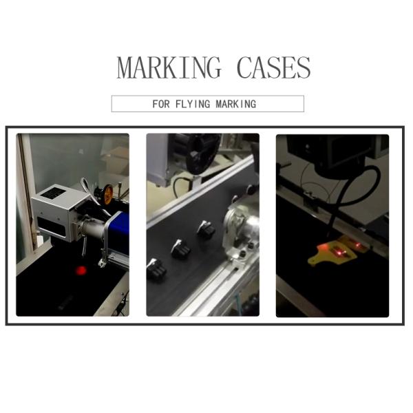 0.15mm Minimum Character Flying Laser Marking Machine 20 Watt for pvc