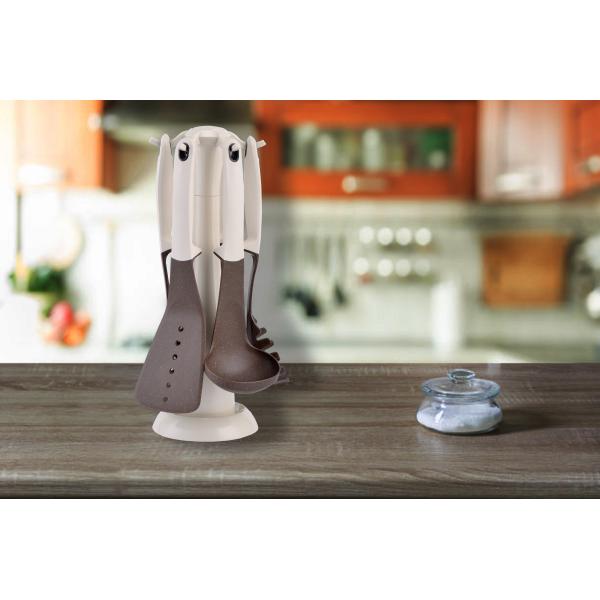 Compact Nesting Nylon Kitchen Utensil Set Eco Friendly Cookware Sets for Your Kitchen