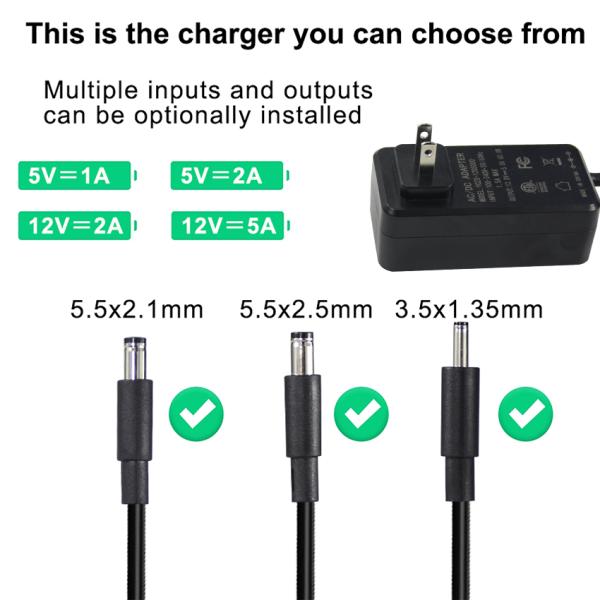 12V 5A AC to DC Power Adapter with UK 3pin Plug