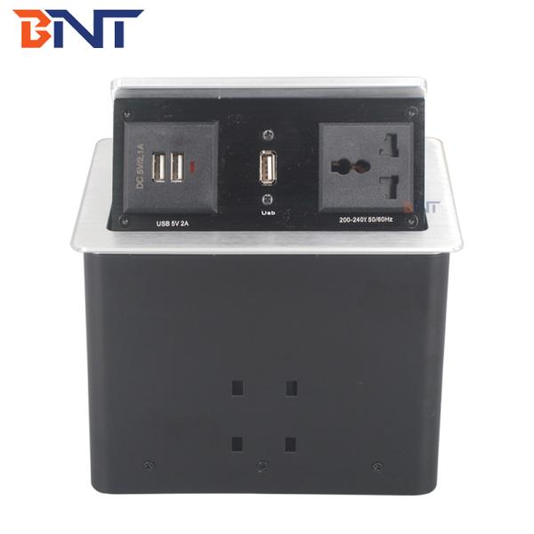 conference table hidden desktop pop up power socket