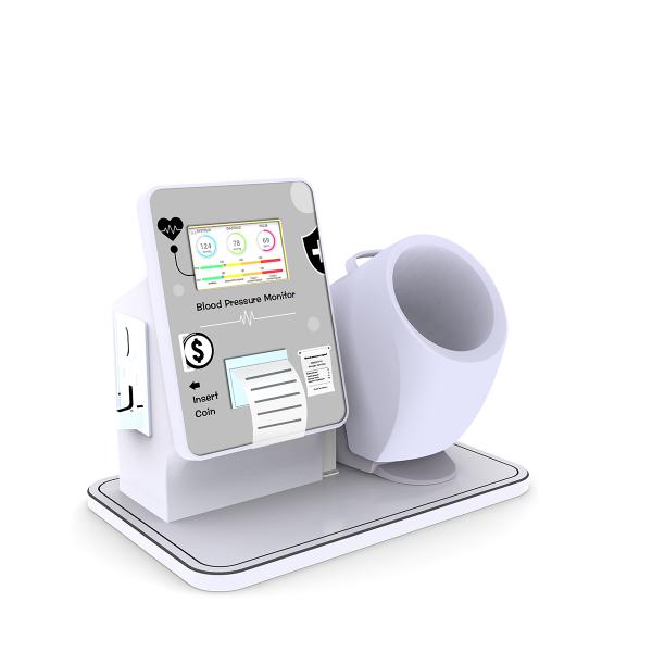 Cheap price 5 inch LCD touch screen rechargeable portable upper arm automatic blood pressure monitor