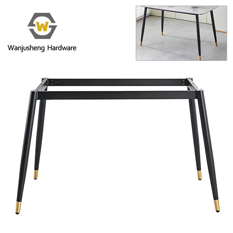 Modern-Designed Black-Gold Durable Iron Coffee Table Leg Support Bracket Furniture Base for Office & Living Room
