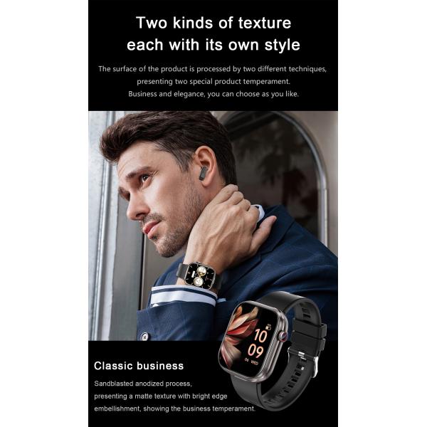 T99 TWS Smartwatch Wireless 2.02inch IPS 320x385 BT5.0 Bluetooth Call IP67 Waterproof 300mAh