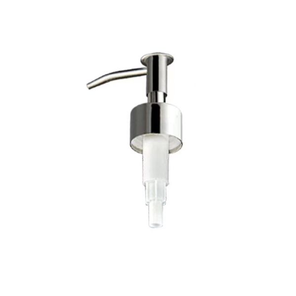 Stainless Steel Shell Plastic Lotion Pump with Smooth Pumping Action and Precise Dosing for Cosmetics