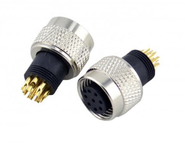 Ip67 M12 Circular Connector Industry Plug And Socket Male Female 8 pin aviation waterproof connector