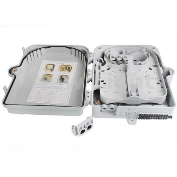 16 Core Waterproof Dustproof FTTH Termination Box Wall Mount Fiber Optic Splitter Box