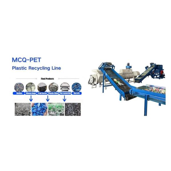 Computerized Single-Screw Hard Plastic Waste Washing Line for Customer Requirements