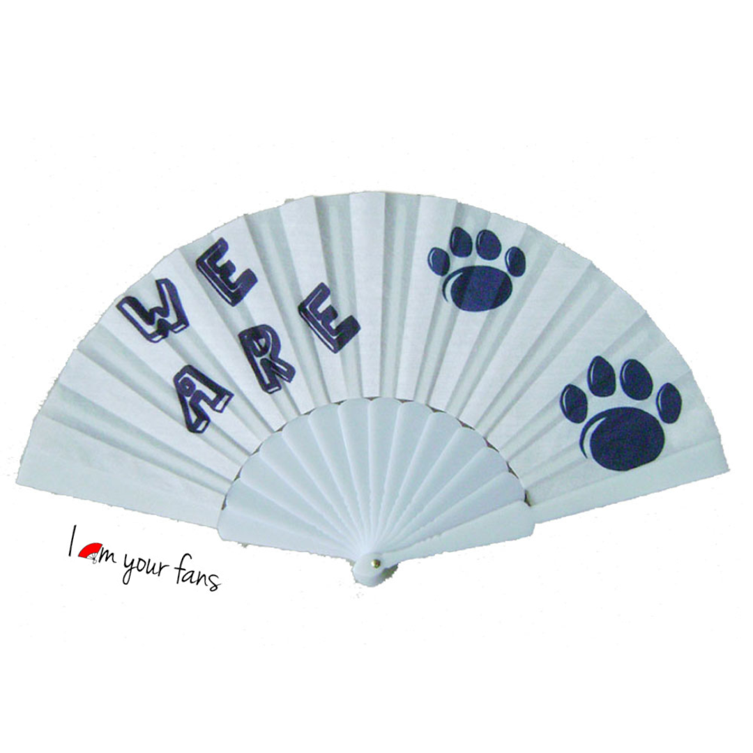 Customized Personalized High Quality Hand Fans Plastic Ribs Custom Printed Folding Hand Fan