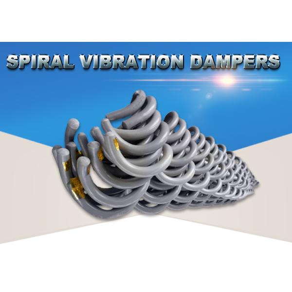Plastic ISO9001 1300mm Helical Spiral Vibration Damper
