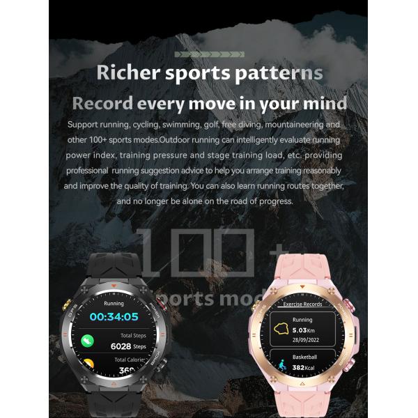 Bluetooth GPS Smart Watch Calling Smart Watch With 1.45'' IPS Screen For IOS And Android
