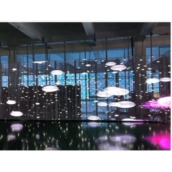 SMD 2121 Adhesive Outdoor Transparent Led Screen For Video Advertisement