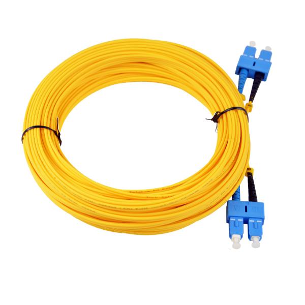 10m 20m 30m SM Duplex SC FTTH Optical Fiber Patch Cord