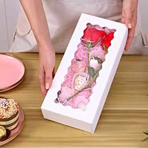 Custom Food Cake Cookie Pastry Box Window Bakery Boxes with Logo Wholesale