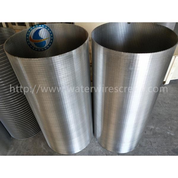 Stainless Steel Vee Shaped Wire Rotary Screen Drum For Industrial Use