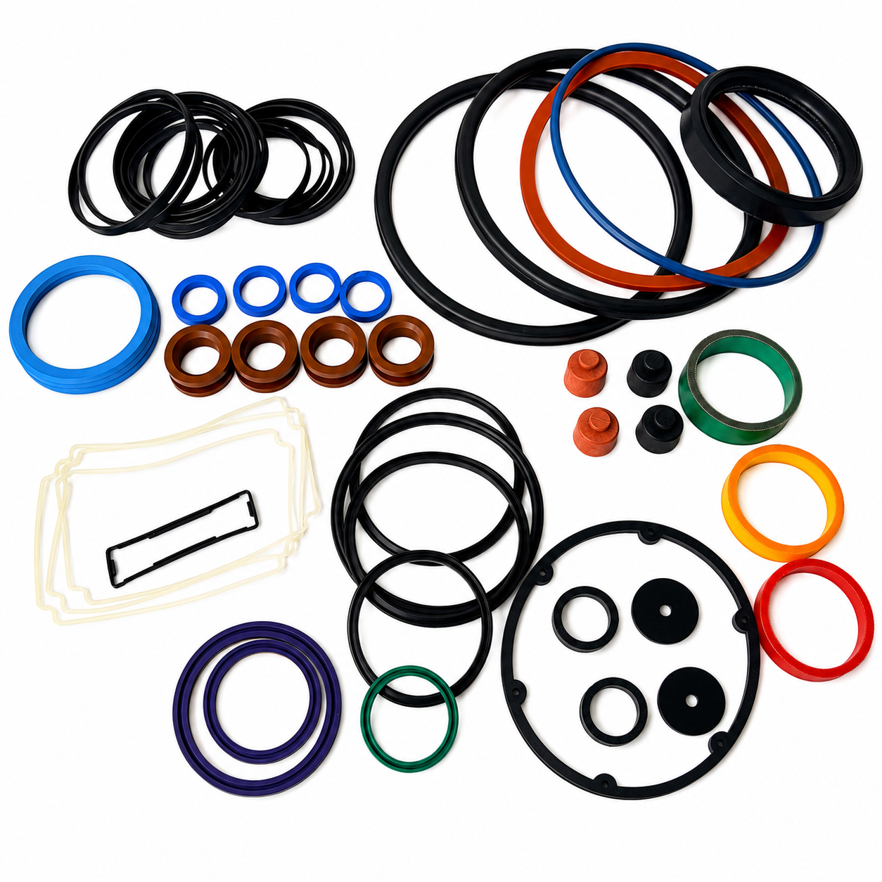 Custom Molded Rubber Components & Precision Gaskets in Custom Sizes with Multi-Material Expertise and ISO 9001 Certification