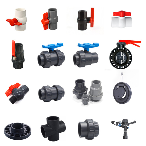 Socket or Threaded Connection Form PVC True Union Ball Valve with EPDM Plastic Valve